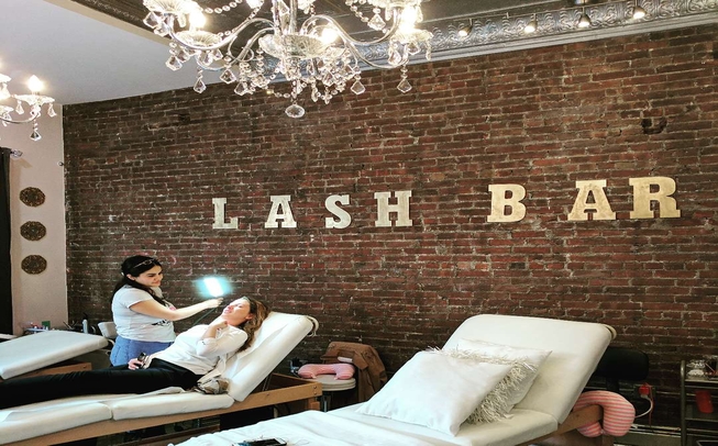 lash salon internal shot